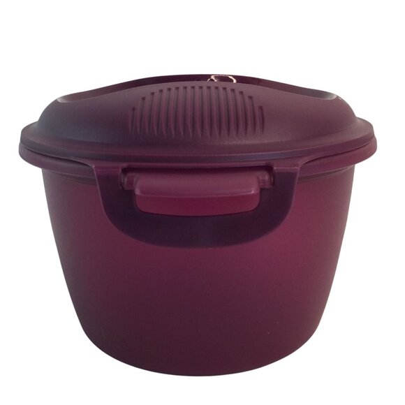 Tupperware Microwave Rice Cooker Purple 2.2L 9.25C NEW - Picture 5 of 11